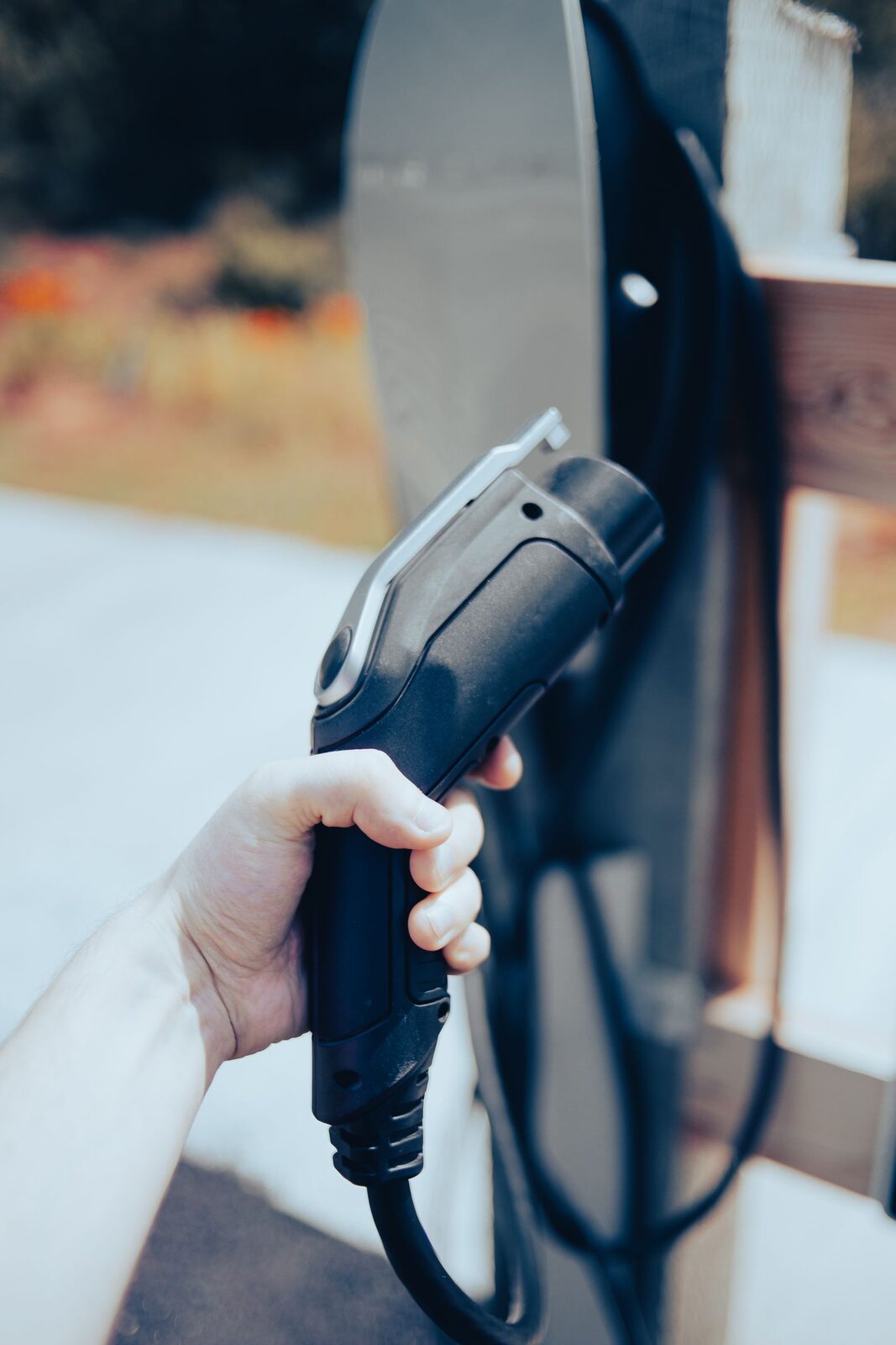 EV charge point cabling and connector
